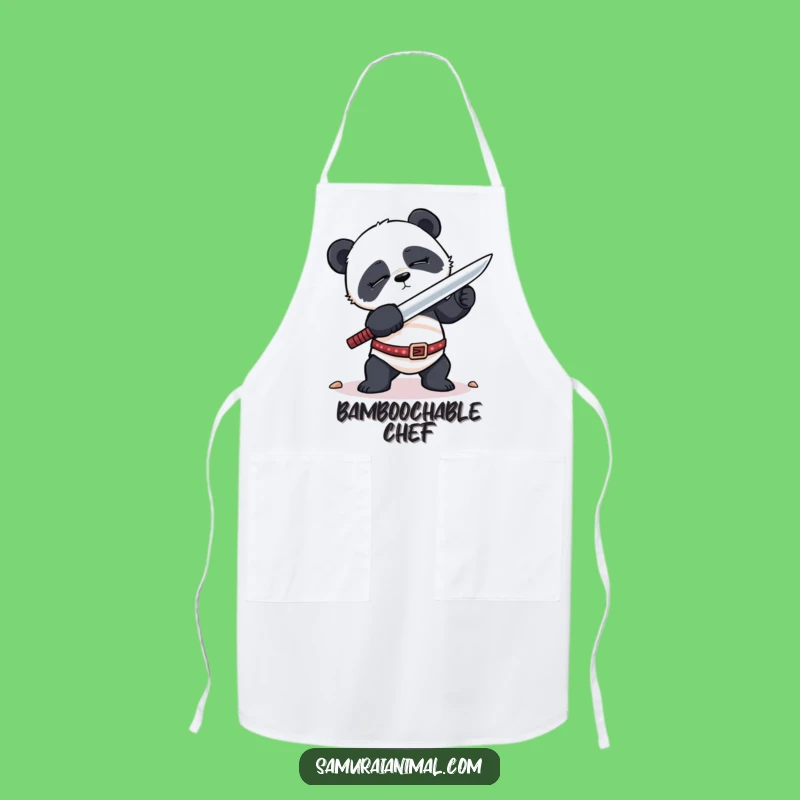 Funny Sleepy Panda Apron: Cook with Effort, Hilarious Character Style