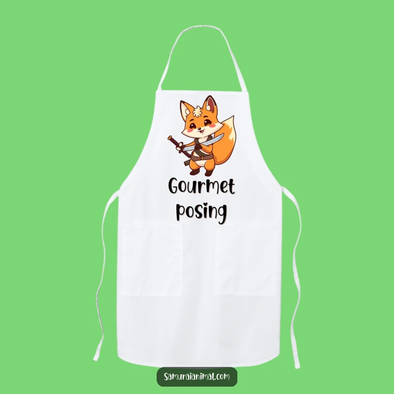 Funny Fox Adventurer Apron: Hilarious Kitchen Wear for Brave Cooks