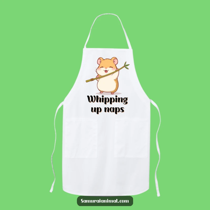 Funny Hamster Kung Fu Apron: Cook Like a Sleepy Ninja
