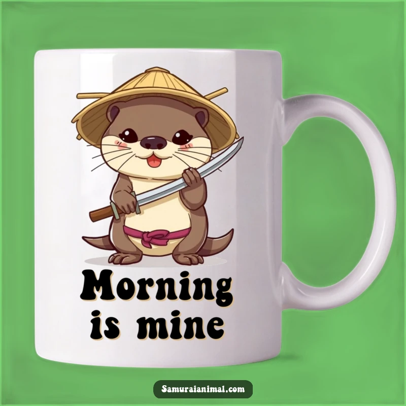 Funny Otter Katana Mug - Brave Warrior Animal Gift, Hilarious Design