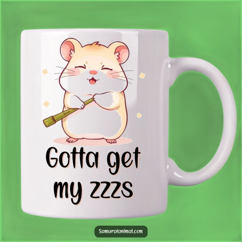 Funny Sleepy Hamster Kung Fu Master Mug - Adorable Martial Arts Gift