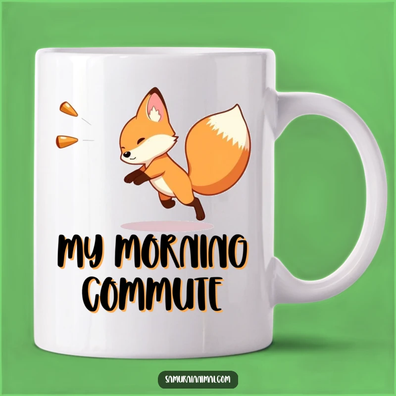 Funny Fox Dodge Mug: Hilarious Artful Evasion, Perfect Gag Gift for Humor Lovers
