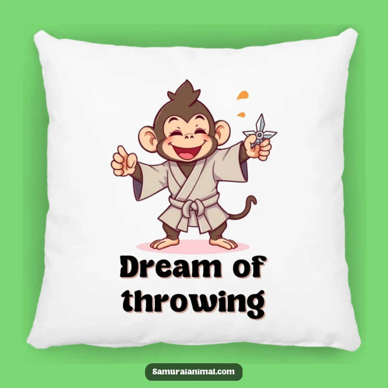Funny Monkey Ninja Pillow: Playful Comfort for Your Home