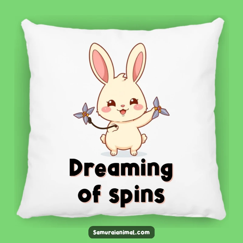 Cozy Funny Rabbit Shuriken Pillow for Playful Comfort and Cute Decor