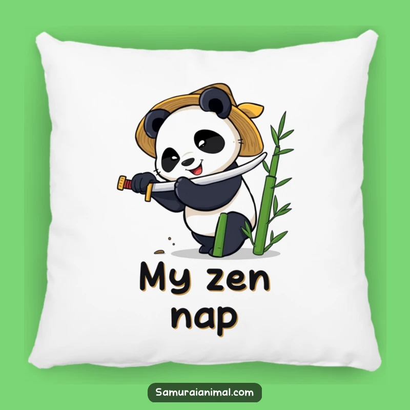 Funny Panda Katana Pillow - Hilarious Kung Fu Animal Cushion Gift