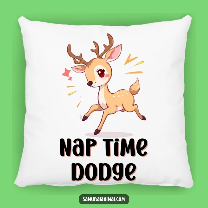Funny Deer Pillow: Cozy Graceful Comfort - Soft & Whimsical Gift!