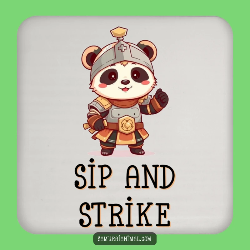 Funny Panda Armor Coaster: Protect Surfaces with Wobbly Charm!