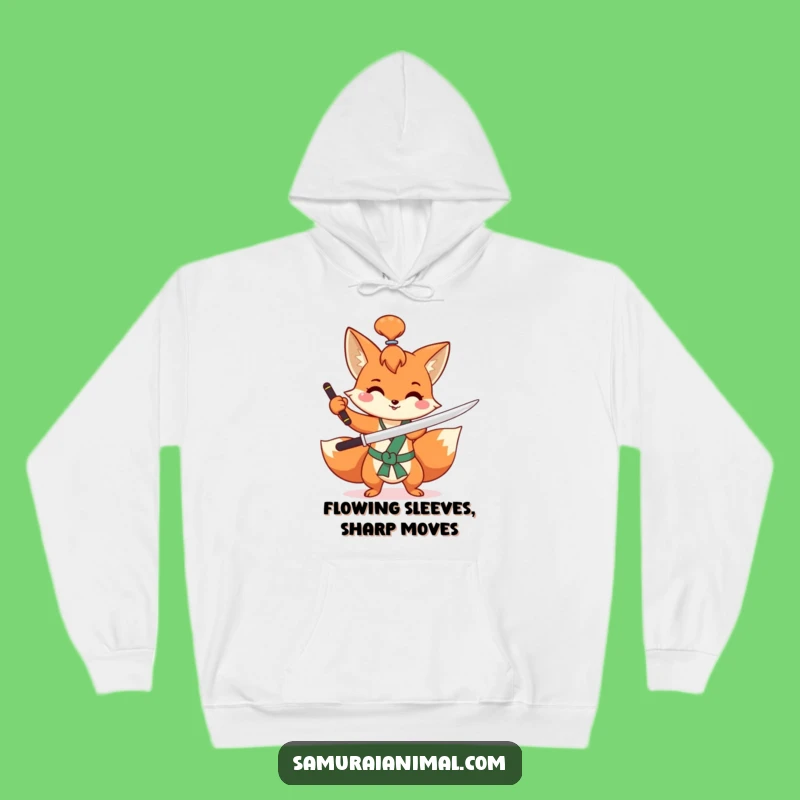 Funny Fox Sword Hoodie Cozy Comfort for Your Mischievous Adventures