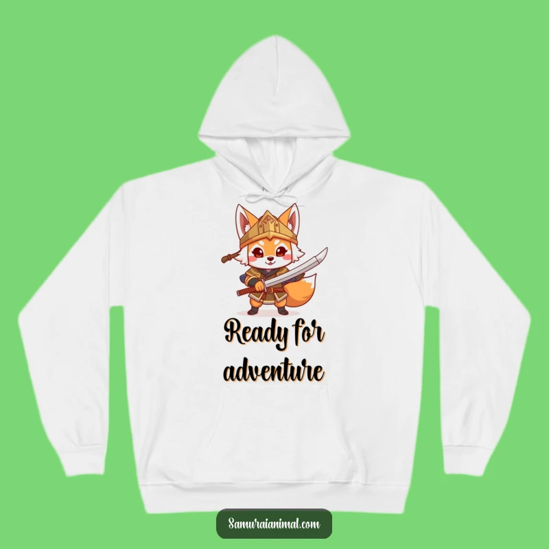 Funny Fox Warrior Hoodie: Cozy Champion, Great Gift!