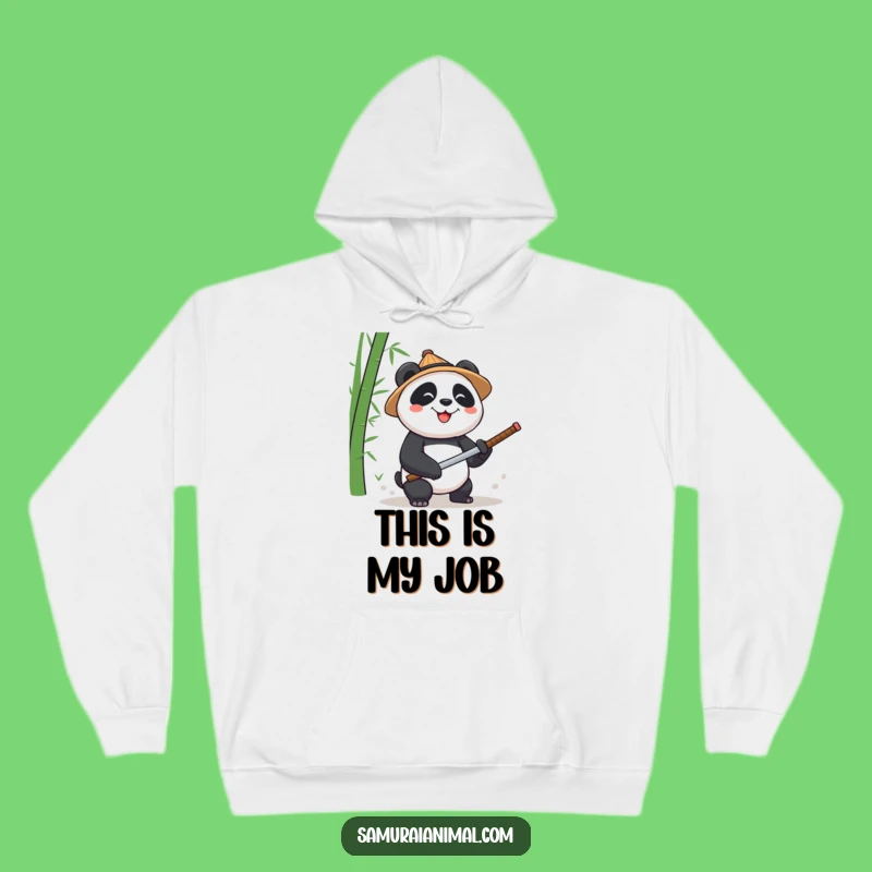 Funny Panda Straw Hat Hoodie: Cozy and Hilarious Gift for Kung Fu Enthusiasts