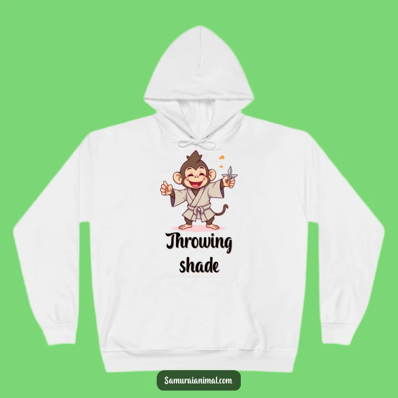 Funny Monkey Ninja Hoodie: Cozy Warrior Gear for Fun