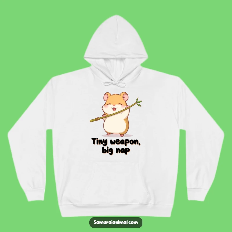 Funny Hamster Kung Fu Hoodie: Cozy Sleepy Warrior Comfort, Perfect Gift
