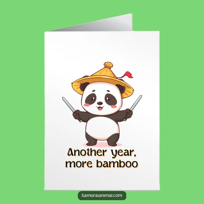 Free Printable Birthday Card: Funny Juggling Panda - Hilarious Downloadable Gift