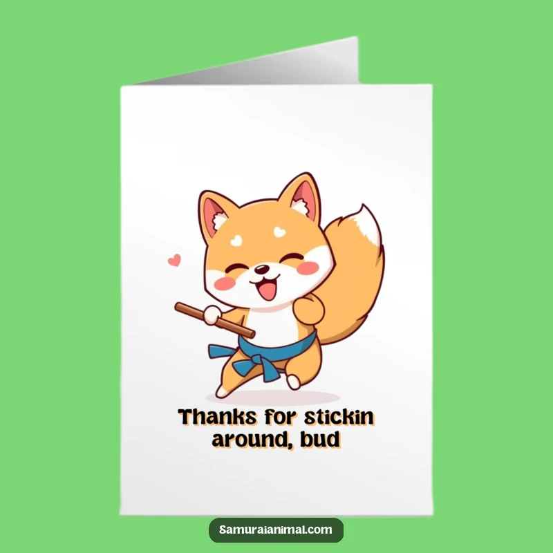 Free Printable Shiba Inu Thank You Card: Sweep of Gratitude Downloadable Gift