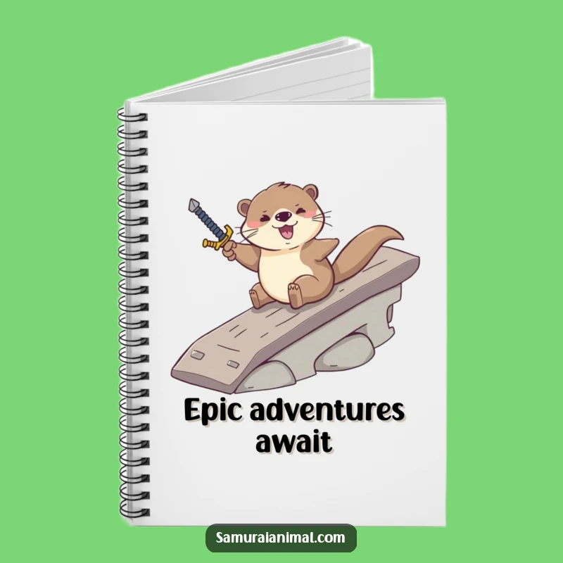 Funny Otter Sword Notebook: Jot Down Ideas with This Cartoon Journal