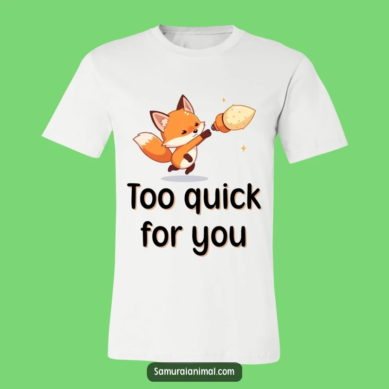 Funny Tiny Fox Dodge T-Shirt - Agile Evasion for Playful Style Gift