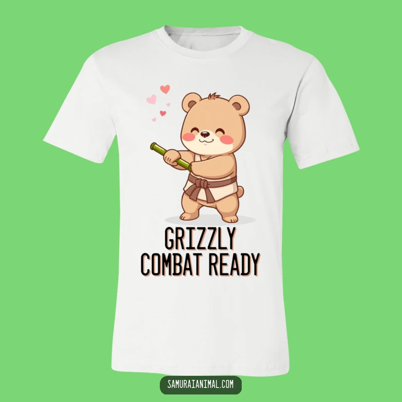 Funny Bear Sword Swing T-Shirt: Wear Your Inner Warrior, Hilarious Animal Tee Gift