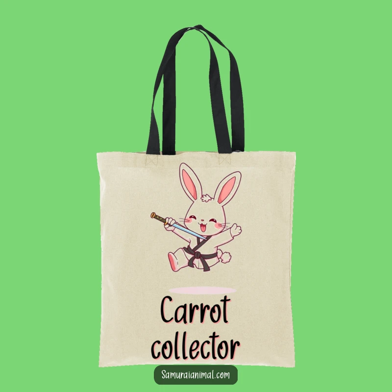 Funny Karate Bunny Tote Bag: Carry Your Essentials with Style, Hilarious Accessory Gift