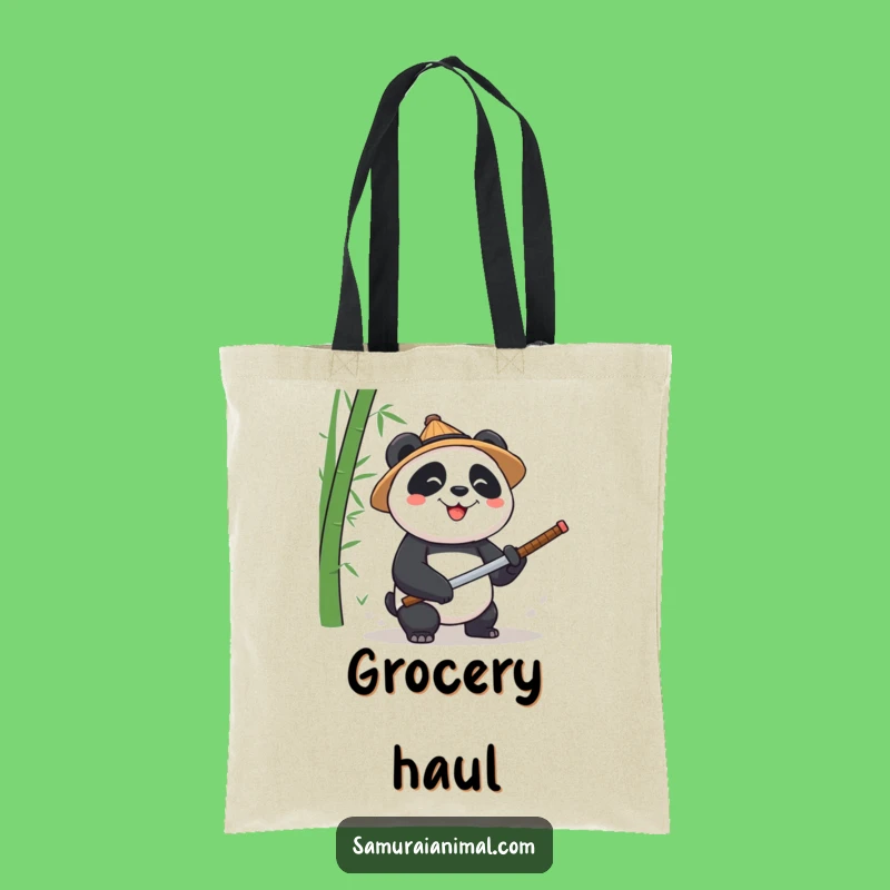 Funny Panda Katana Tote Bag: Hilarious and Practical Bag for Everyday Use